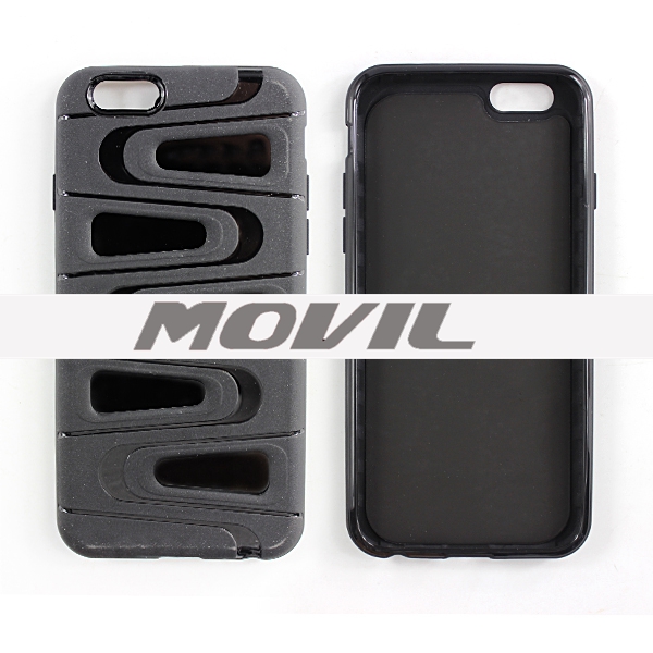 NP-2493 Híbrido TPU   PC Funda Protectora Cubierta a Prueba de Golpes para iPhone 6-9